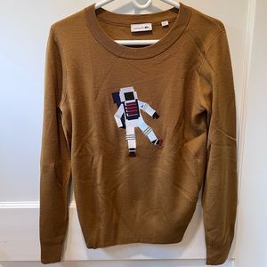 Excellent condition LACOSTE CREW NECK ASTRONAUT WOOL SWEATER